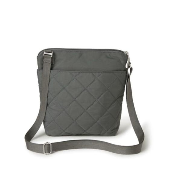 Baggallini Pewter Quilted Pocket Crossbody Bag - Picture 2 of 8
